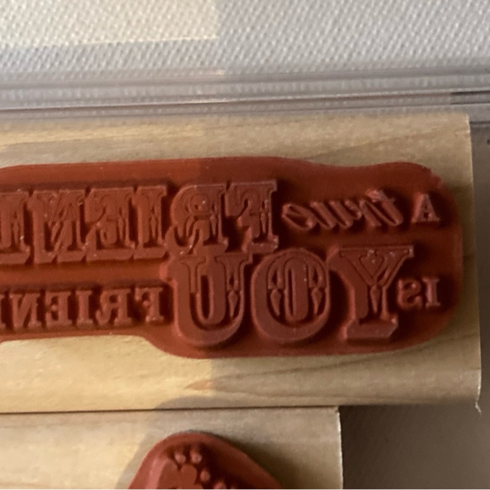 Stampin Up True Friends Rubber Stamps - 6 Piece Set - Picture 5 of 7